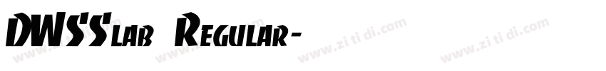 DWSSlab Regular字体转换